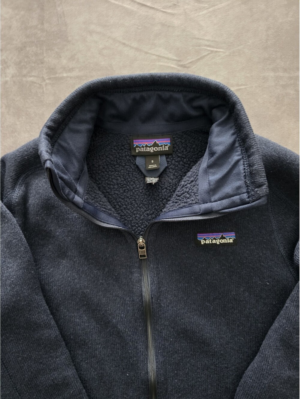 SKU0203 Patagonia Better Sweater Full Zip Fleece Jacket Navy Women's Small - Picture 2 of 9